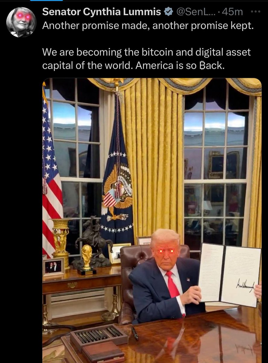 Senator Lummis Proposes U.S. Sell Gold to Buy 200,000 Bitcoin Annually for  Five Years, Totaling 1 Million Bitcoin - 