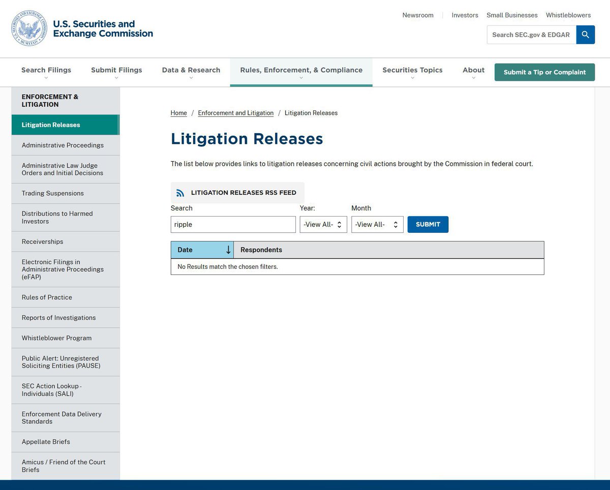 SEC Removes Civil Litigation Records Against Ripple, $XRP Boosted - 
