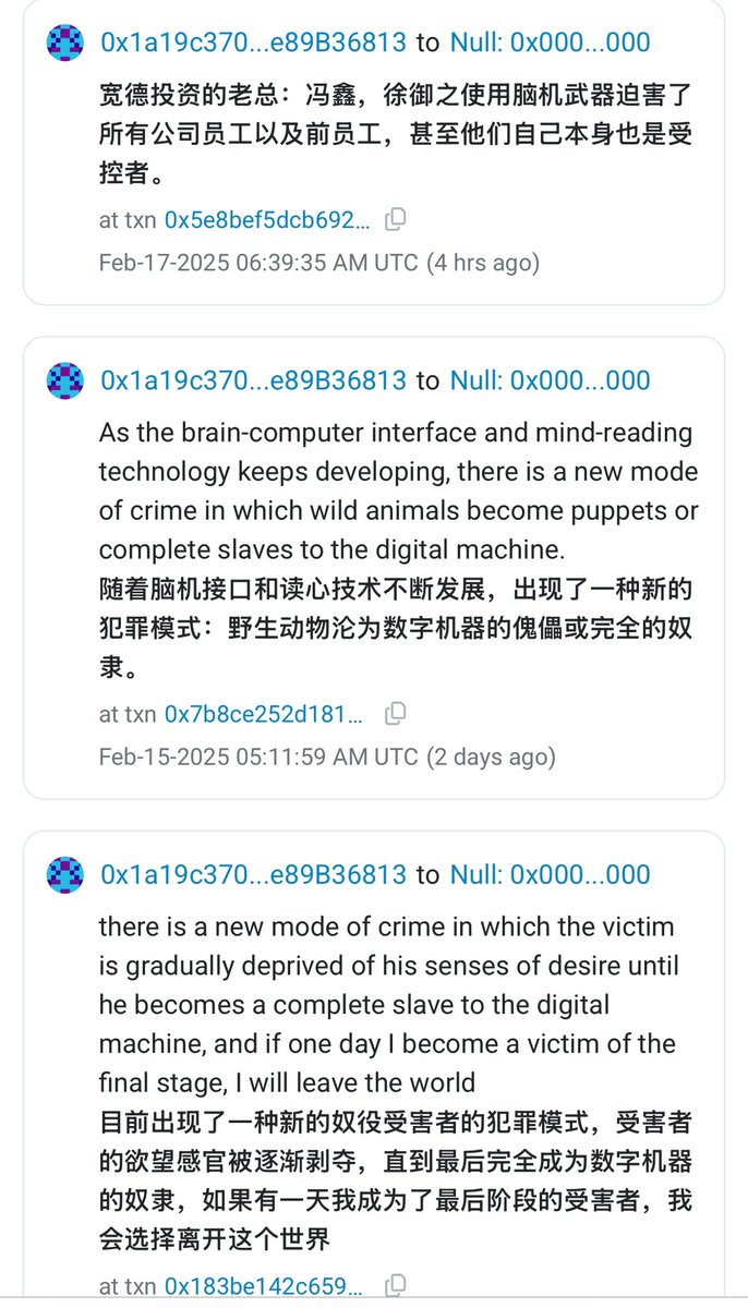 Hu Lezhi Burns $1.65M in ETH and Donates $5.35M to WikiLeaks, Accuses  Kuande Investment CEOs of Brain-Computer Weapon Use - 