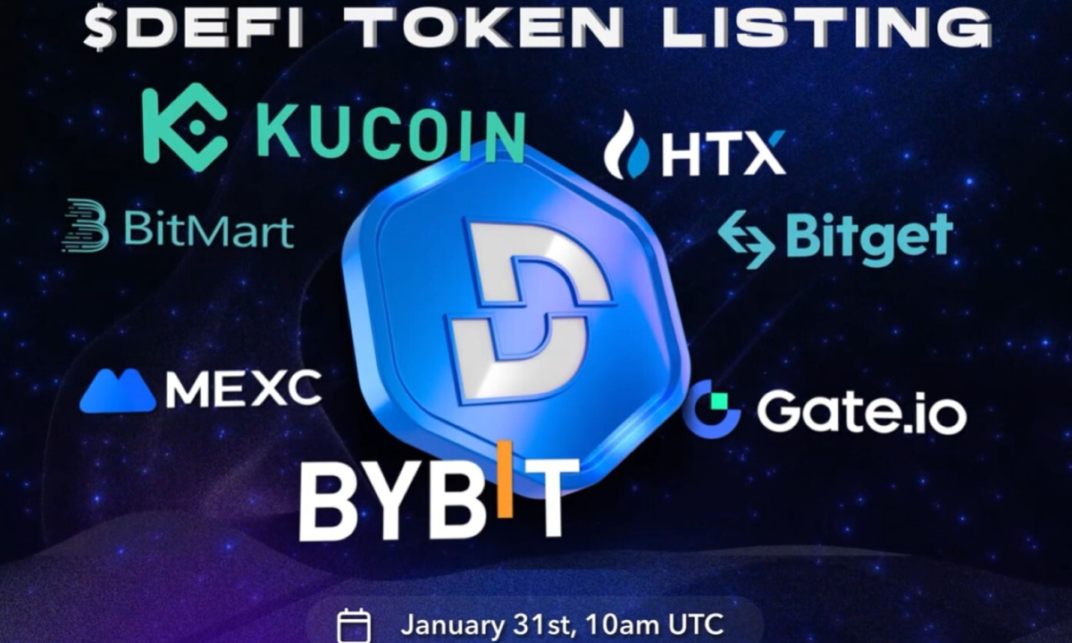 $DEFI Token Hits 7 Major Exchanges: A Milestone Achievement - 