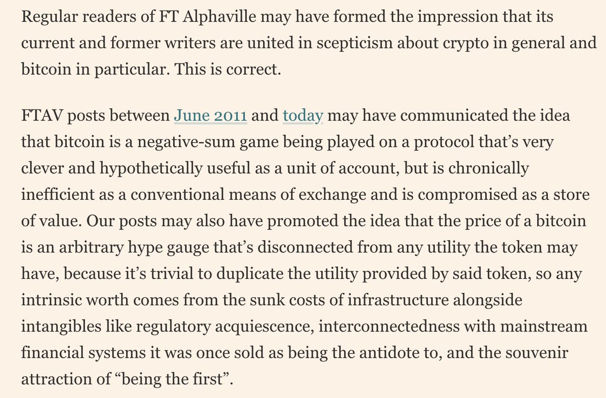 Financial Times Issues Reluctant Apology for 14 Years of Bitcoin Skepticism  - 