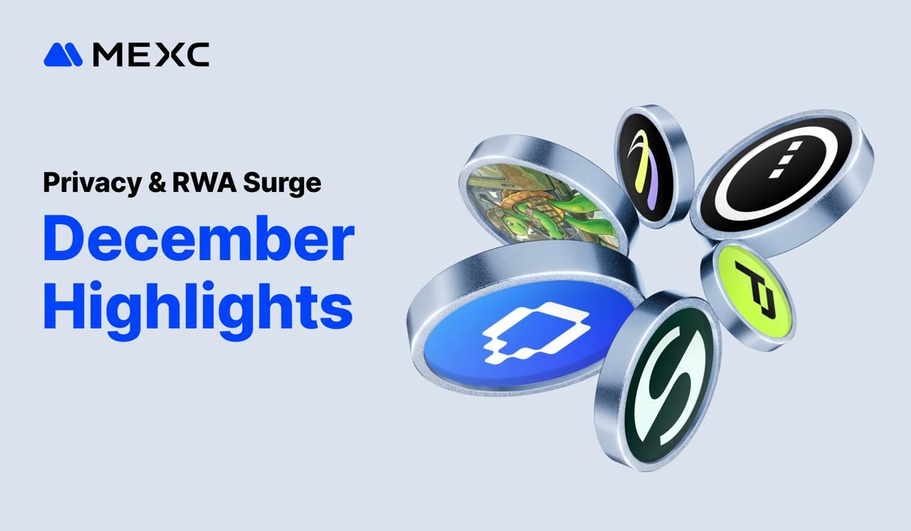 Privacy and RWA Tokens Dominate MEXC December Trading as Meme Trading Cools  - 