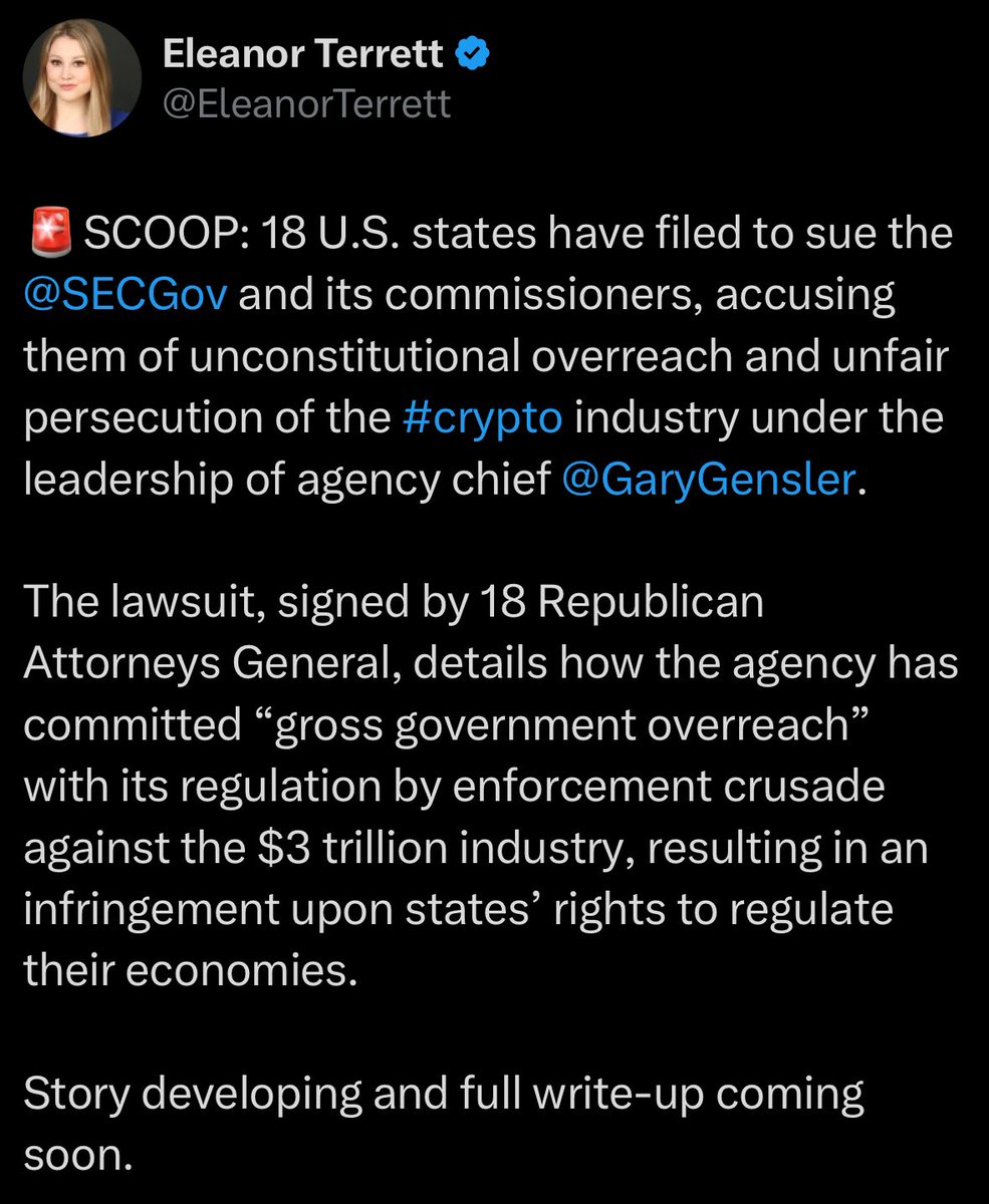 18 U.S. States Sue SEC and Gary Gensler, Alleging Unconstitutional  Overreach in Crypto Regulation - 