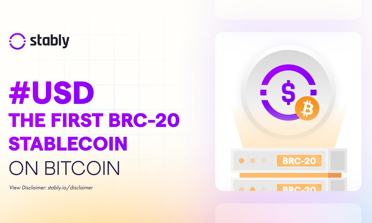 Stably Launches #USD as the First BRC20 Stablecoin on the Bitcoin Network -  
