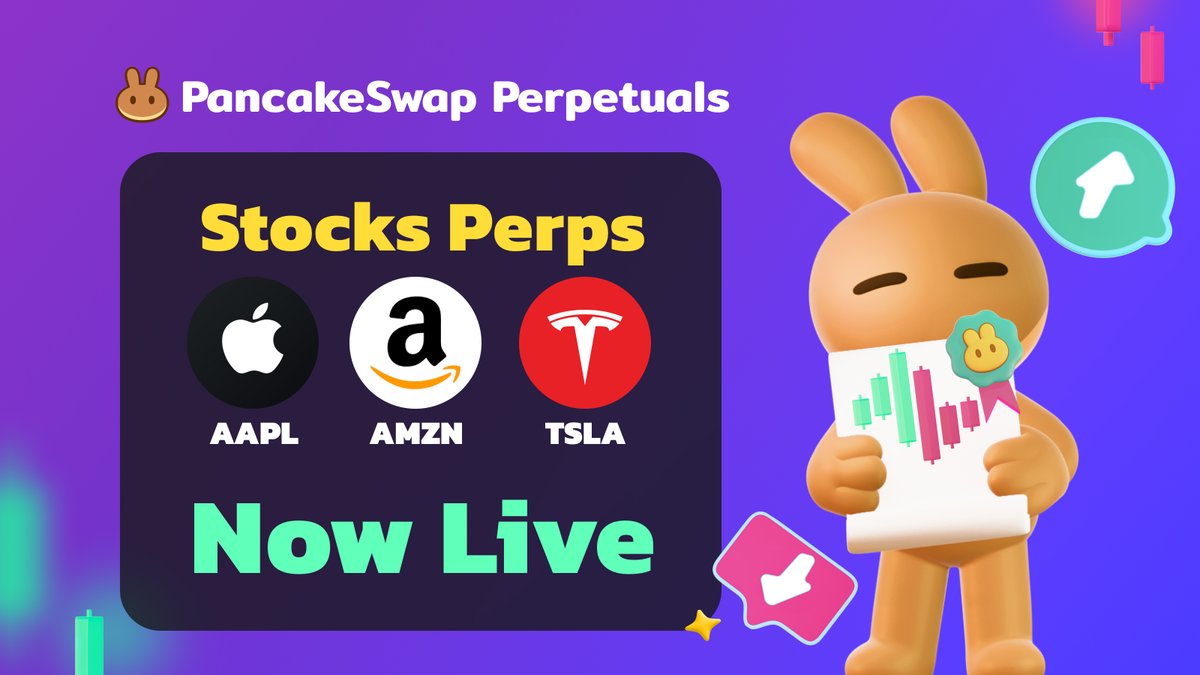PancakeSwap Adds On-Chain Apple, Amazon, Tesla Futures Amid B Tokenized Stock Surge – “The Defiant”