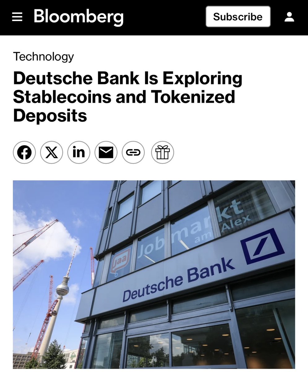 Deutsche Financial institution, German Monetary Establishment, Explores Stablecoins and Tokenized Deposits, Bloomberg Stories – “The Defiant”
