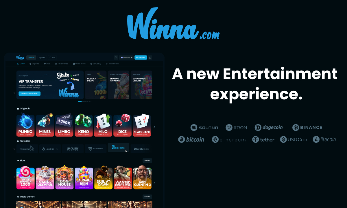 New Crypto Casino Platform Winna.com Secures $15 Million in Seed Funding -  
