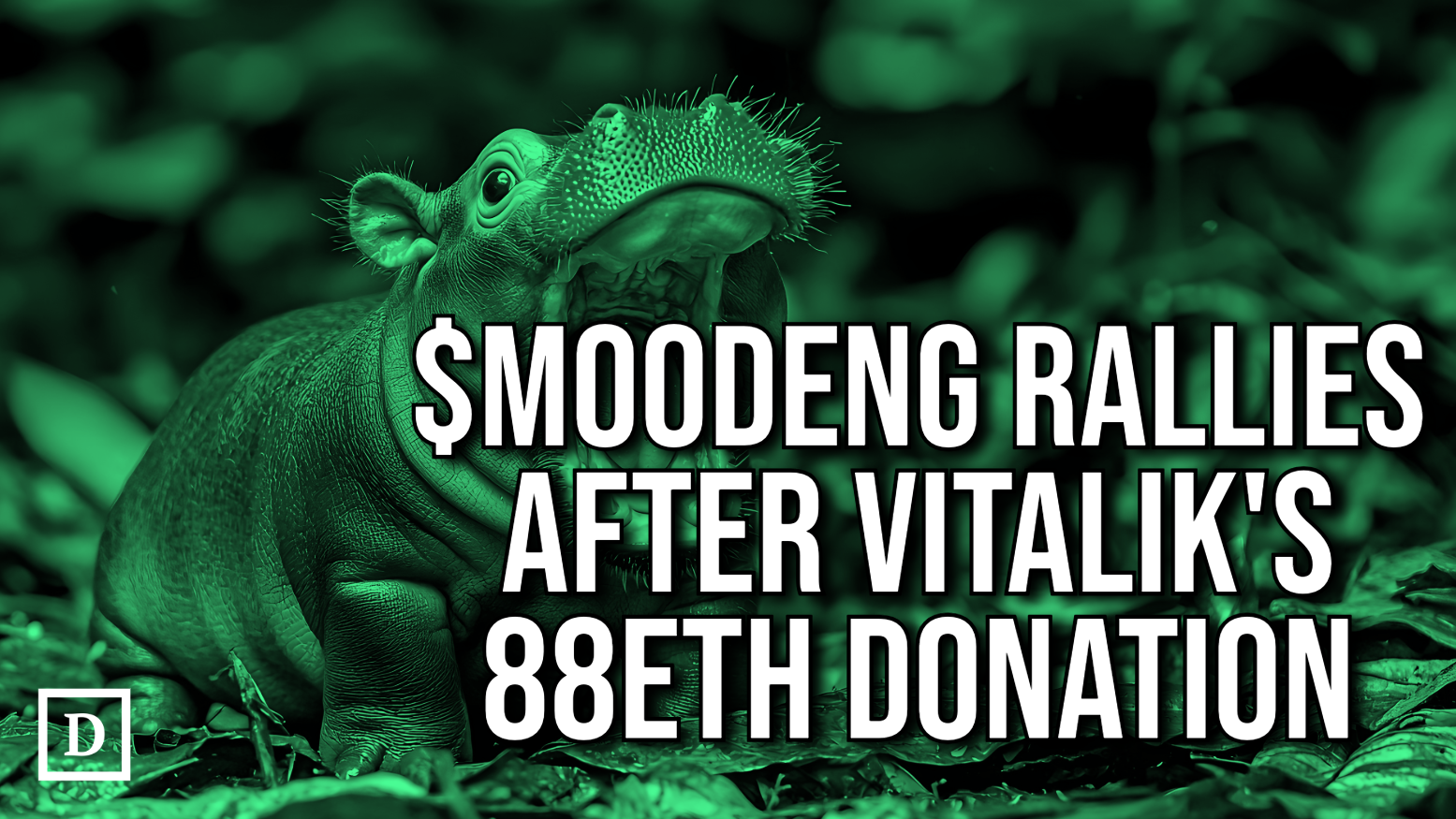 Vitalik Buterin Sparked MOODENG Memecoin Rally After Adopting Famous Hippo  - 