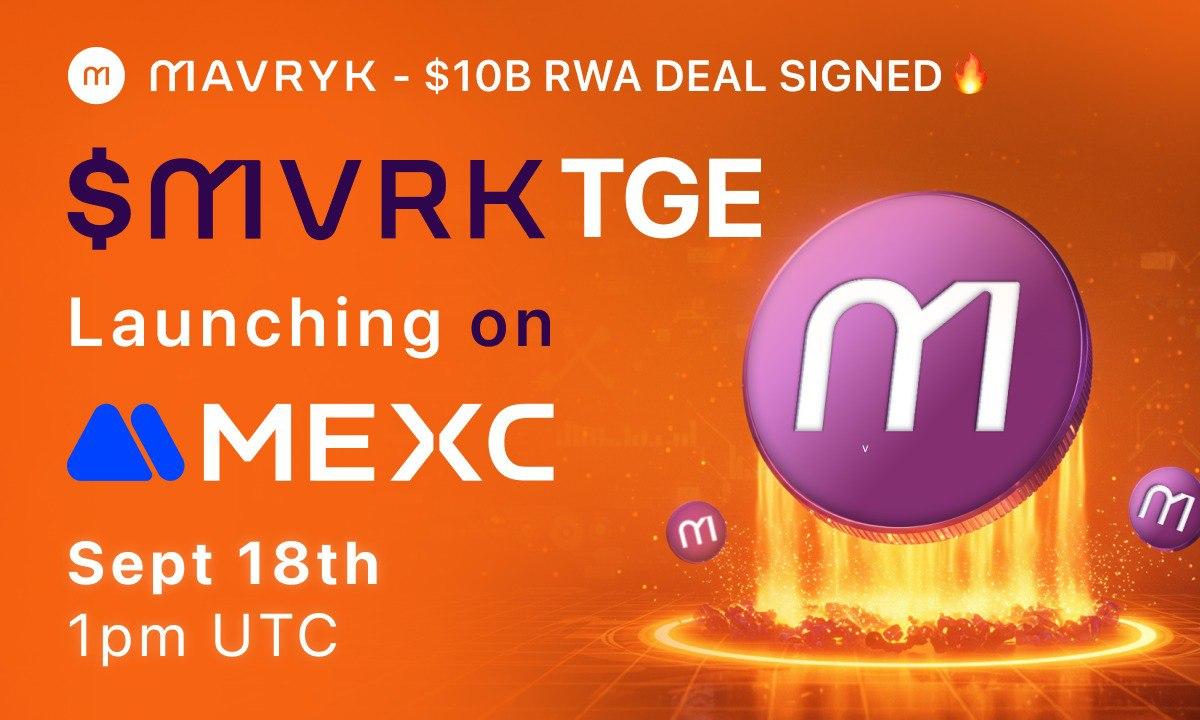 RWA Blockchain Mavryk Announces Mainnet Token Launch on MEXC - 