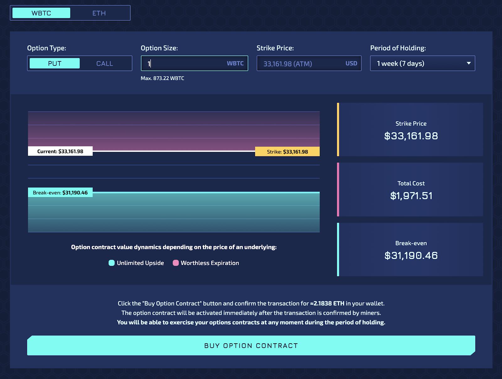 DeFi On-Chain Options - 