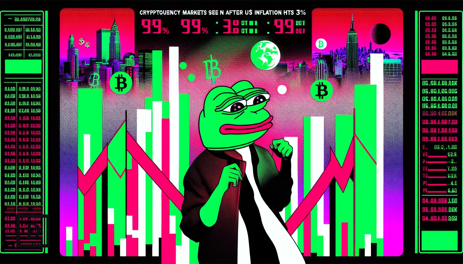 Crypto Markets See Moderate Gains as US Inflation Hits 3%