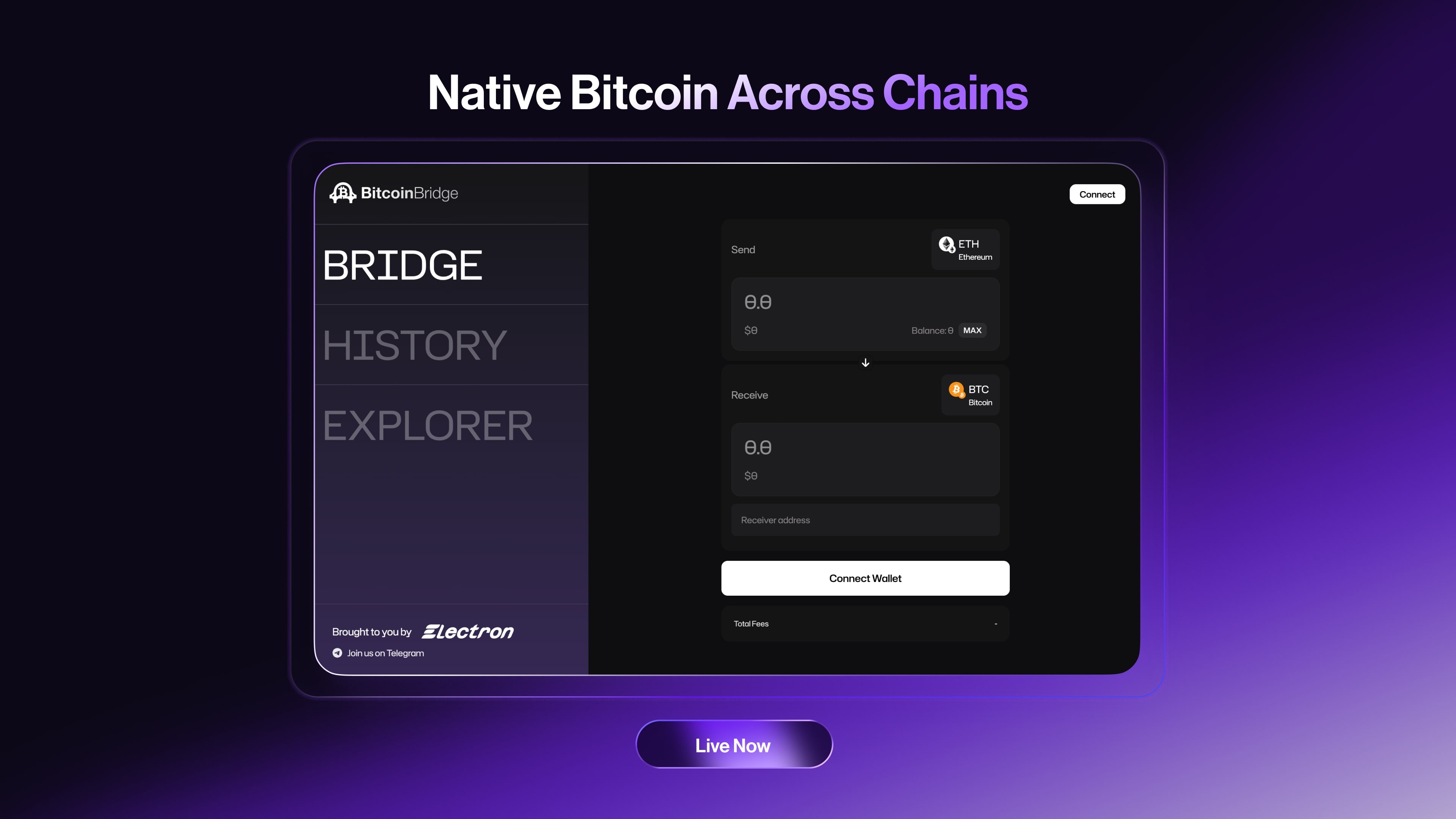 BitcoinBridge by Electron Brings Bitcoin to DeFi with Secure, Low-Fee  Infrastructure - 